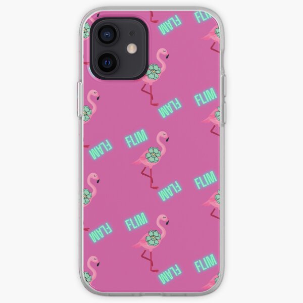 FLIM FLAM PINK FLAMINGO TROPICAL iPhone Soft Case RB0106 product Offical Flim-Flam Merch