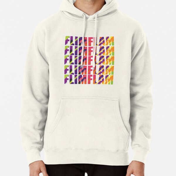 Flim Flam- Flimflam- Typography in Abstract Rainbow Colors Pullover Hoodie RB0106 product Offical Flim-Flam Merch