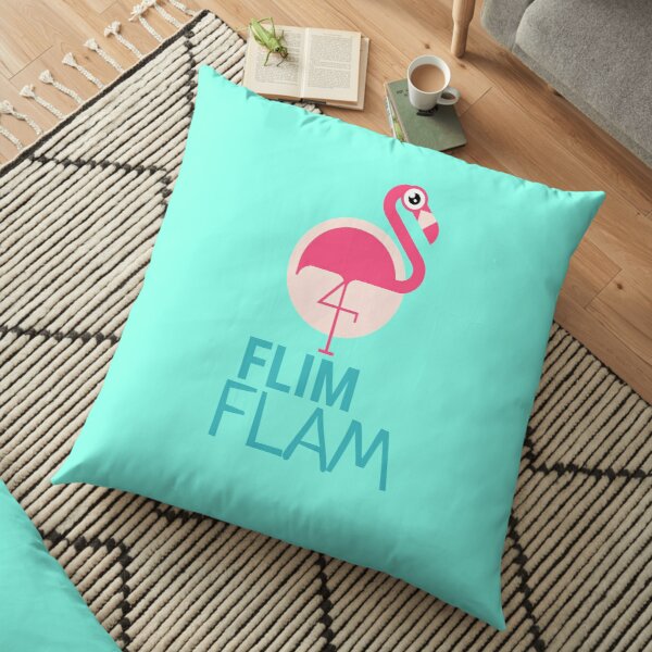 Flim Flam Flamingo Funny Floor Pillow RB0106 product Offical Flim-Flam Merch