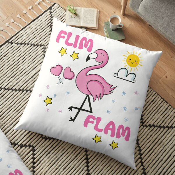 Flim flam flamingo Floor Pillow RB0106 product Offical Flim-Flam Merch