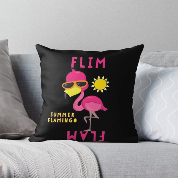Flim Flam Flamingo Throw Pillow RB0106 product Offical Flim-Flam Merch