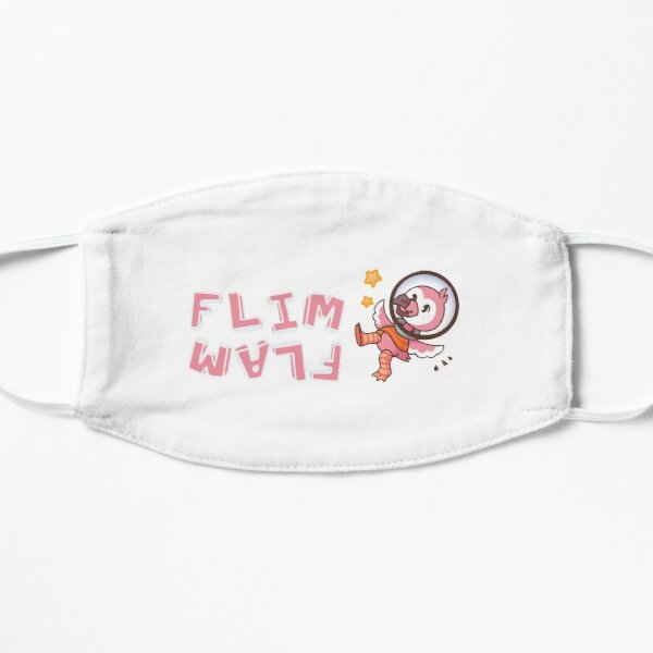 Flim flam flamingo bird Flat Mask RB0106 product Offical Flim-Flam Merch