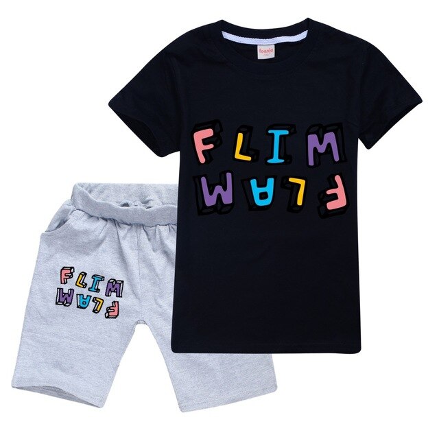 Kids Clothes Flamingo Flim Flam T shirt Boys Suit Outfits Baby Girls Summer Teen Boys Set 21 2.jpg 640x640 21 2 - Flim Flam Merch